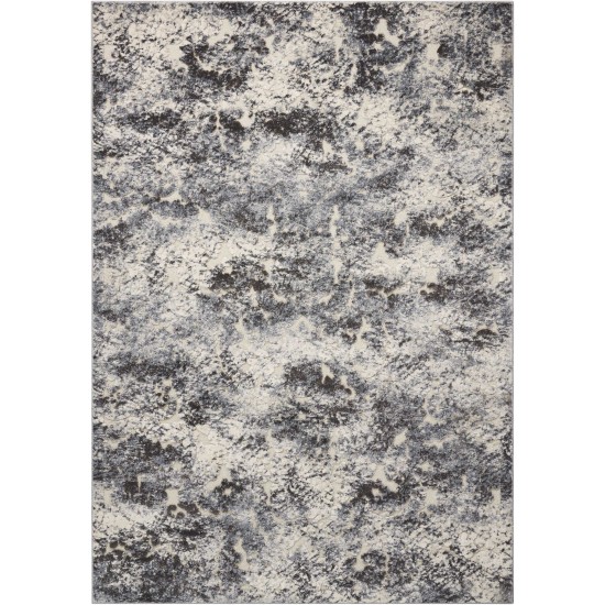 Michael Amini Gleam MA603 Area Rug, Ivory/Slate, 7'10" x 10'6"