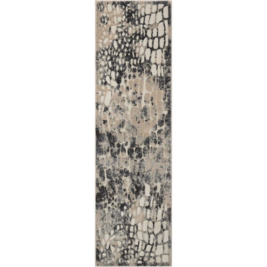 Michael Amini Gleam MA604 Runner Rug, Flint, 2'2" x 7'6"