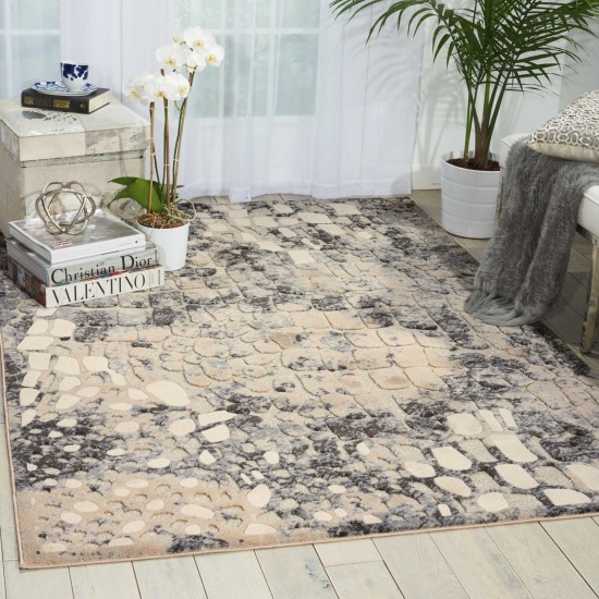 Michael Amini Gleam MA604 Area Rug, Flint, 3'10" x 5'10"