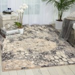 Michael Amini Gleam MA604 Area Rug, Flint, 7'10" x 10'6"