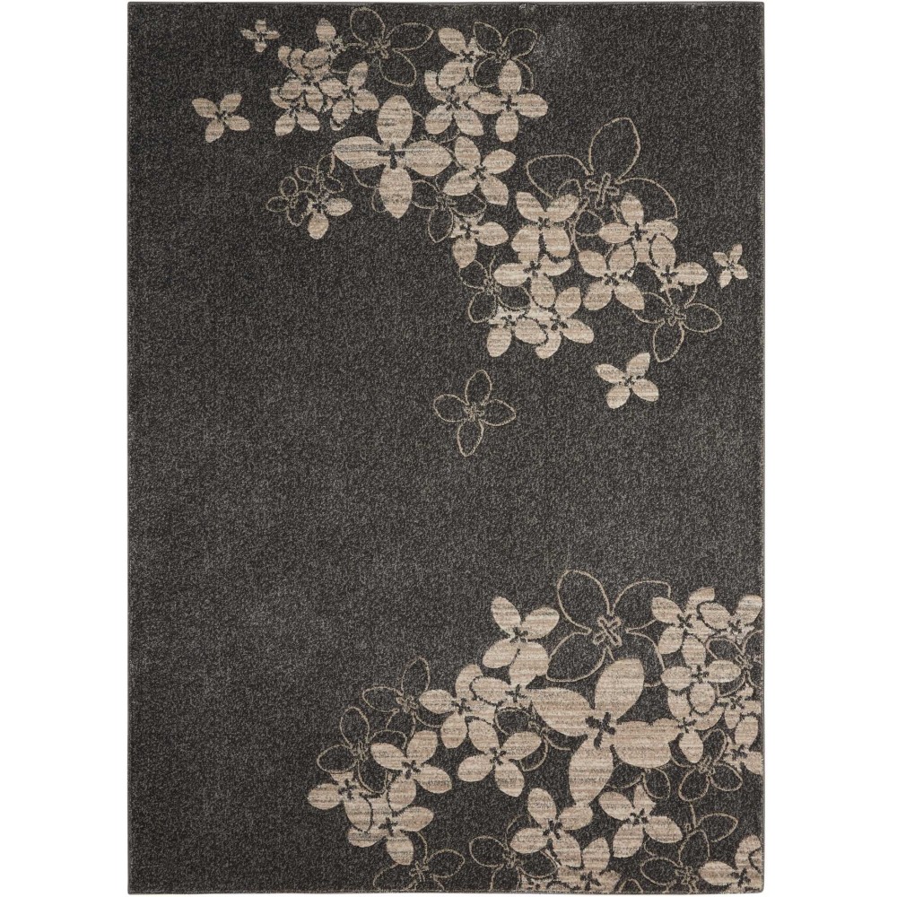 Nourison Maxell MAE02 Area Rug, Charcoal, 3'10" x 5'10"