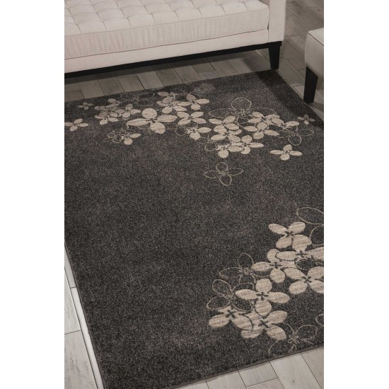 Nourison Maxell MAE02 Area Rug, Charcoal, 5'3" x 7'3"