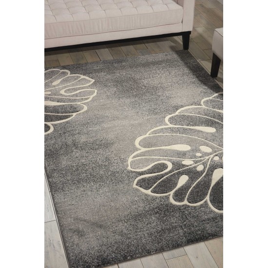 Nourison Maxell MAE04 Area Rug, Grey, 3'10" x 5'10"