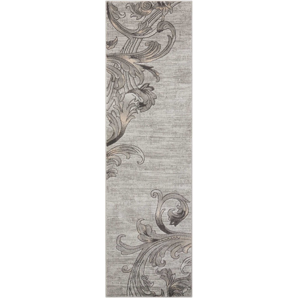 Nourison Maxell MAE05 Runner Rug, Graphite, 2'2" x 7'6"