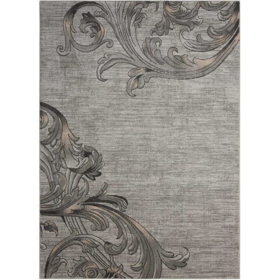 Nourison Maxell MAE05 Area Rug, Graphite, 3'10" x 5'10"