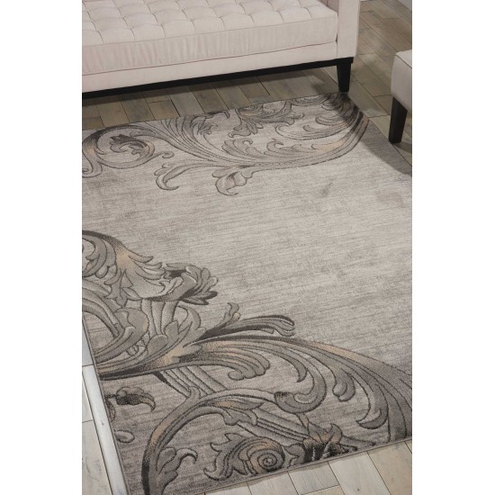 Nourison Maxell MAE05 Area Rug, Graphite, 3'10" x 5'10"