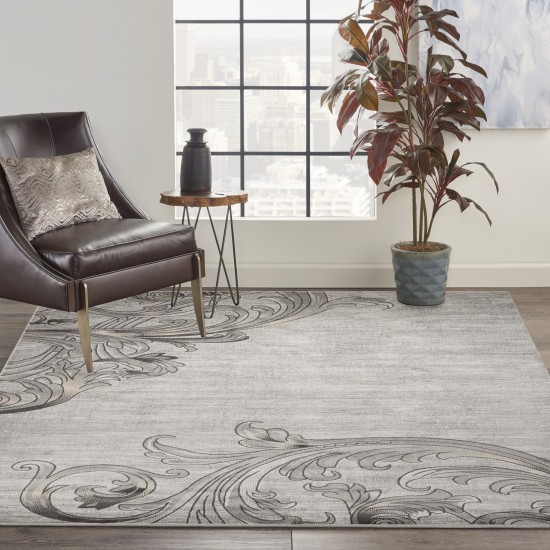 Nourison Maxell MAE05 Area Rug, Graphite, 7'10" x 10'6"