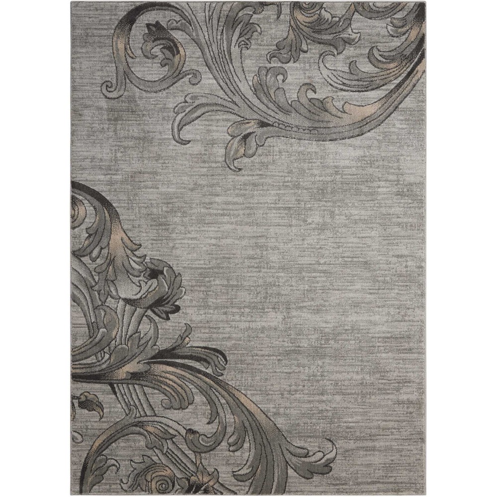 Nourison Maxell MAE05 Area Rug, Graphite, 9'3" x 12'9"