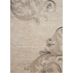 Nourison Maxell MAE05 Area Rug, Mocha, 3'10" x 5'10"