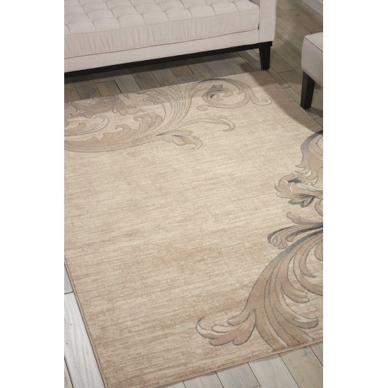 Nourison Maxell MAE05 Area Rug, Mocha, 3'10" x 5'10"