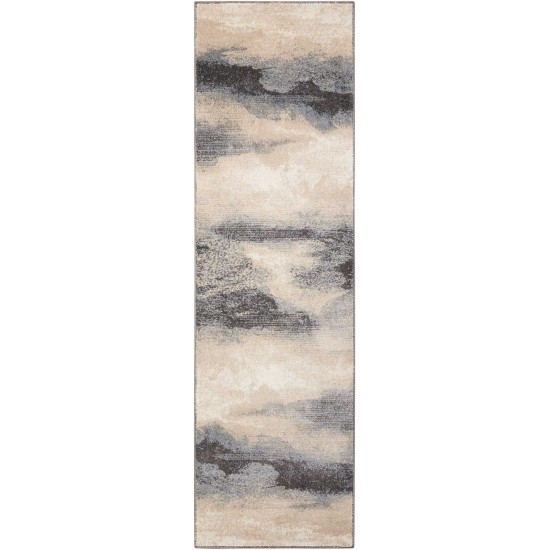 Nourison Maxell MAE06 Runner Rug, Flint, 2'2" x 10'