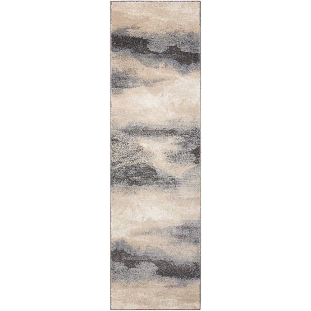 Nourison Maxell MAE06 Runner Rug, Flint, 2'2" x 7'6" Nourison Maxell MAE06 Runner Rug, Flint, 2'2" x 7'6"
