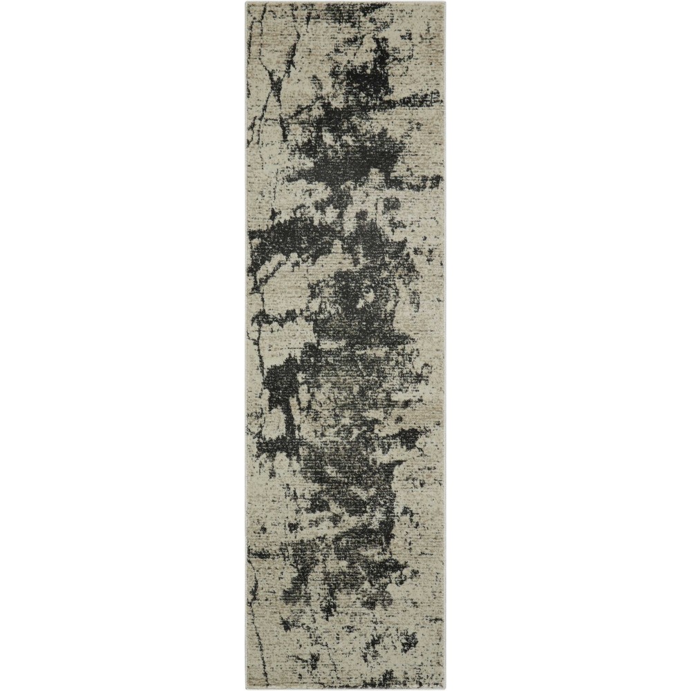 Nourison Maxell MAE07 Runner Rug, Ivory/Grey, 2'2" x 7'6" Nourison Maxell MAE07 Runner Rug, Ivory/Grey, 2'2" x 7'6"