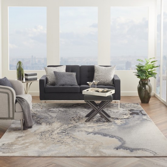 Nourison Maxell MAE08 Area Rug, Grey, 10' x 14'