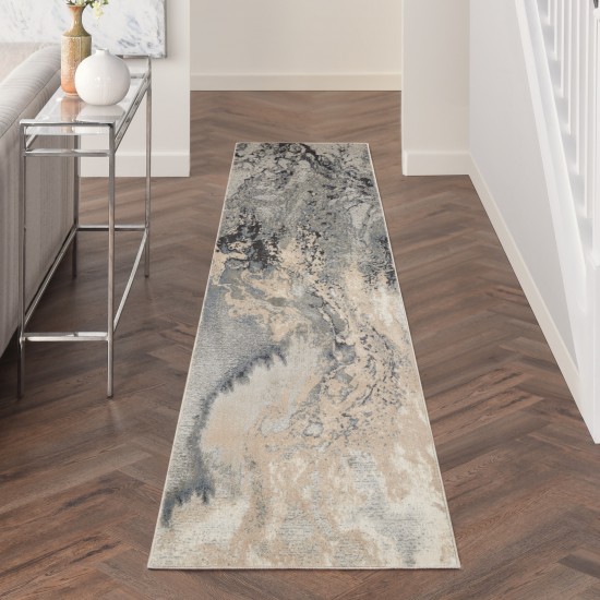 Nourison Maxell MAE08 Runner Rug, Grey, 2'2" x 12'