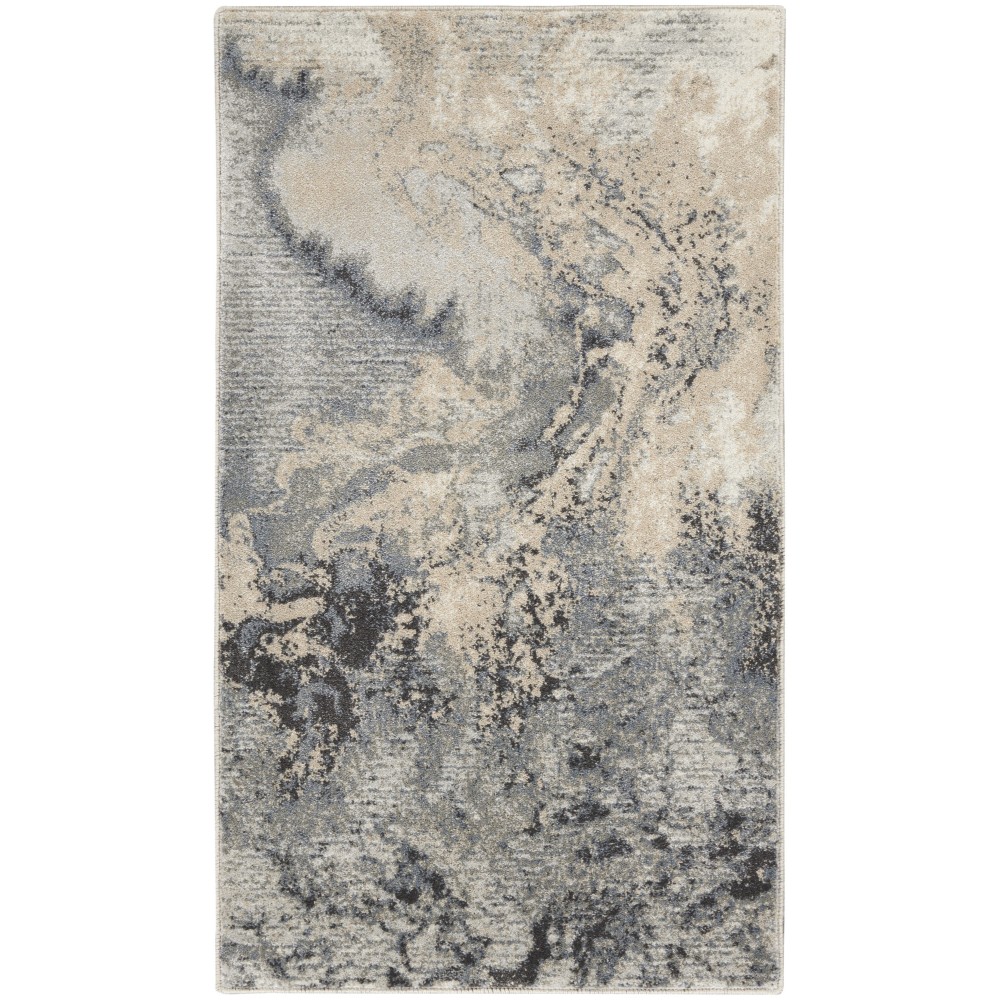 Nourison Maxell MAE08 Area Rug, Grey, 2'2" x 3'9"