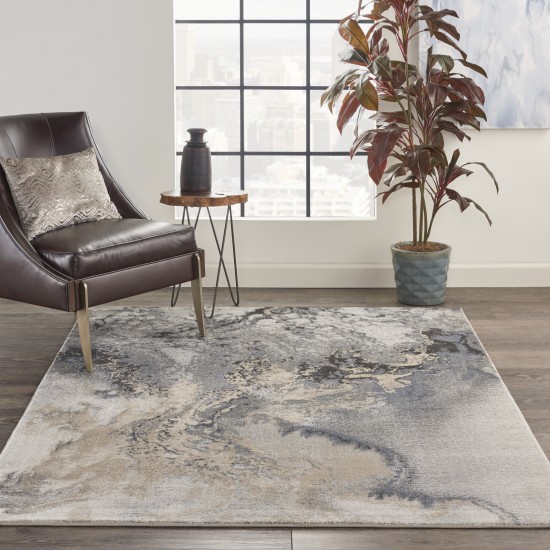 Nourison Maxell MAE08 Area Rug, Grey, 3'10" x 5'10"