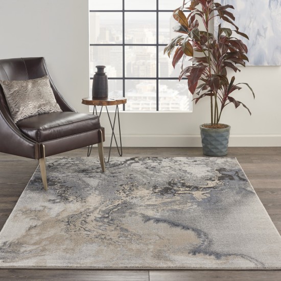 Nourison Maxell MAE08 Area Rug, Grey, 5'3" x 7'3"