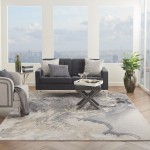 Nourison Maxell MAE08 Area Rug, Grey, 7' x 10'