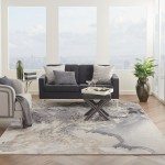 Nourison Maxell MAE08 Area Rug, Grey, 9' x 12'