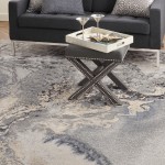 Nourison Maxell MAE08 Area Rug, Grey, 9' x 12'