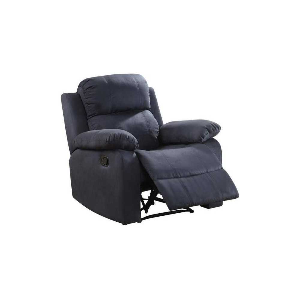 ACME Parklon Recliner, Blue Microfiber ACME Parklon Recliner, Blue Microfiber