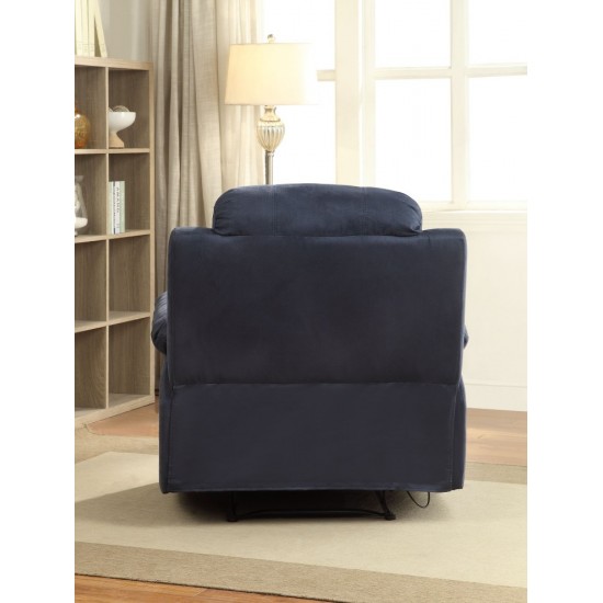 ACME Parklon Recliner, Blue Microfiber