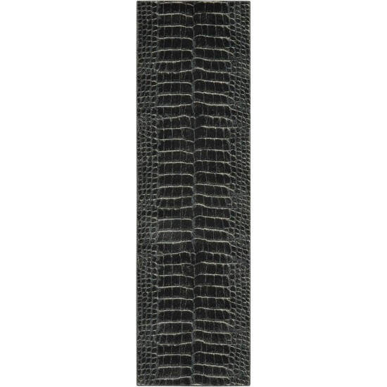 Nourison Maxell MAE09 Runner Rug, Charcoal, 2'2" x 7'6"