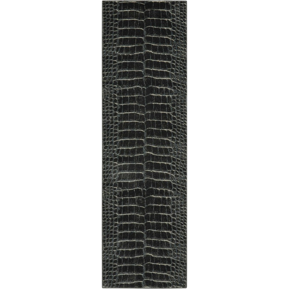 Nourison Maxell MAE09 Runner Rug, Charcoal, 2'2" x 7'6"