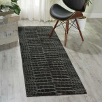 Nourison Maxell MAE09 Runner Rug, Charcoal, 2'2" x 7'6"