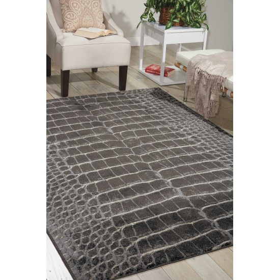 Nourison Maxell MAE09 Area Rug, Charcoal, 5'3" x 7'3"