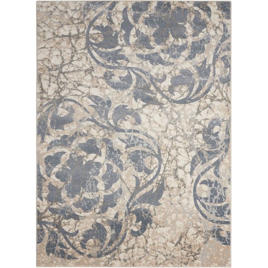 Nourison Maxell MAE10 Area Rug, Ivory/Blue, 3'10" x 5'10"