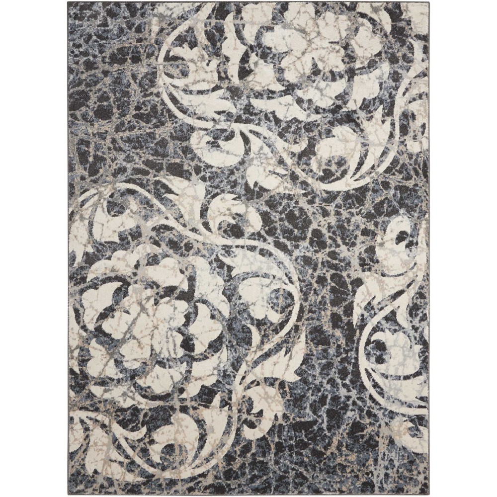 Nourison Maxell MAE10 Area Rug, Ivory/Charcoal, 3'10" x 5'10"