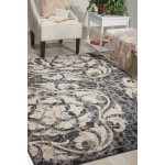 Nourison Maxell MAE10 Area Rug, Ivory/Charcoal, 3'10" x 5'10"