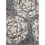 Nourison Maxell MAE10 Area Rug, Ivory/Charcoal, 9'3" x 12'9"