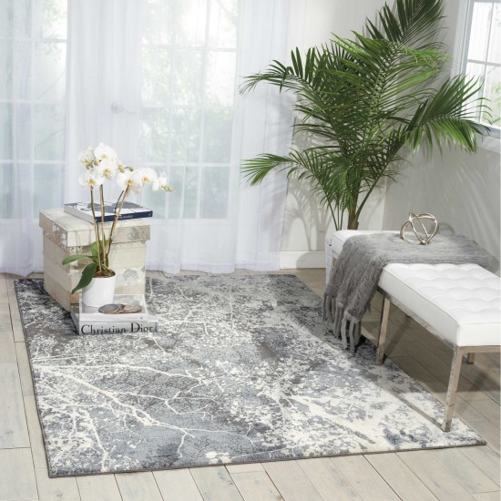 Nourison Maxell MAE11 Area Rug, Grey, 3'10" x 5'10"