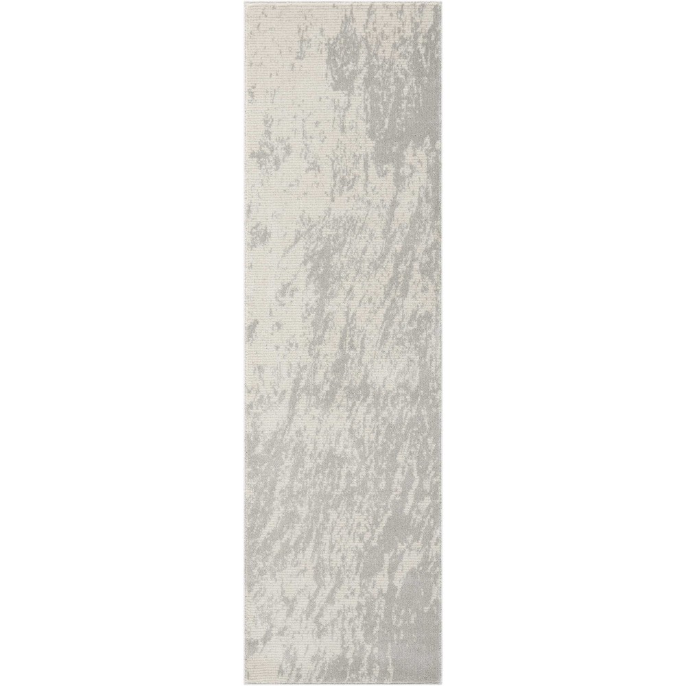 Nourison Maxell MAE12 Runner Rug, Ivory/Grey, 2'2" x 7'6"