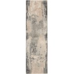 Nourison Maxell MAE13 Runner Rug, Ivory/Grey, 2'2" x 10'