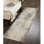 Nourison Maxell MAE13 Runner Rug, Ivory/Grey, 2'2" x 10'