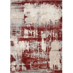 Nourison Maxell MAE14 Area Rug, Ivory/Red, 3'10" x 5'10"