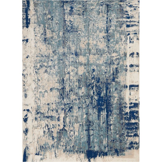 Nourison Maxell MAE16 Area Rug, Ivory/Blue, 3'10" x 5'10"