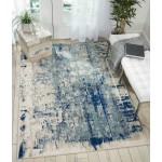 Nourison Maxell MAE16 Area Rug, Ivory/Blue, 3'10" x 5'10"