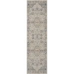 Kathy Ireland Home Malta MAI01 Runner Rug, Ivory/Blue, 2'2" x 7'7"