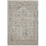 Kathy Ireland Home Malta MAI01 Area Rug, Ivory/Blue, 3'11" x 5'7"