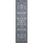 Kathy Ireland Home Malta MAI01 Runner Rug, Navy, 2'2" x 7'7"