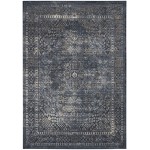 Kathy Ireland Home Malta MAI01 Area Rug, Navy, 9' x 12'