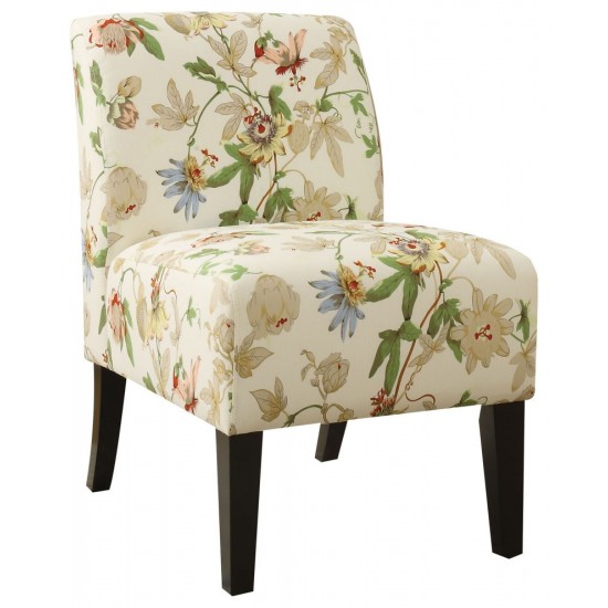 ACME Ollano Accent Chair, Floral Fabric