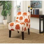 ACME Ollano Accent Chair, Tree Fabric