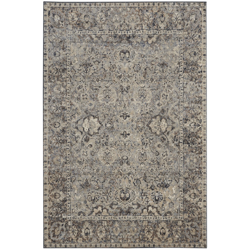 Kathy Ireland Home Malta MAI03 Area Rug, Slate, 5'3" x 7'7"