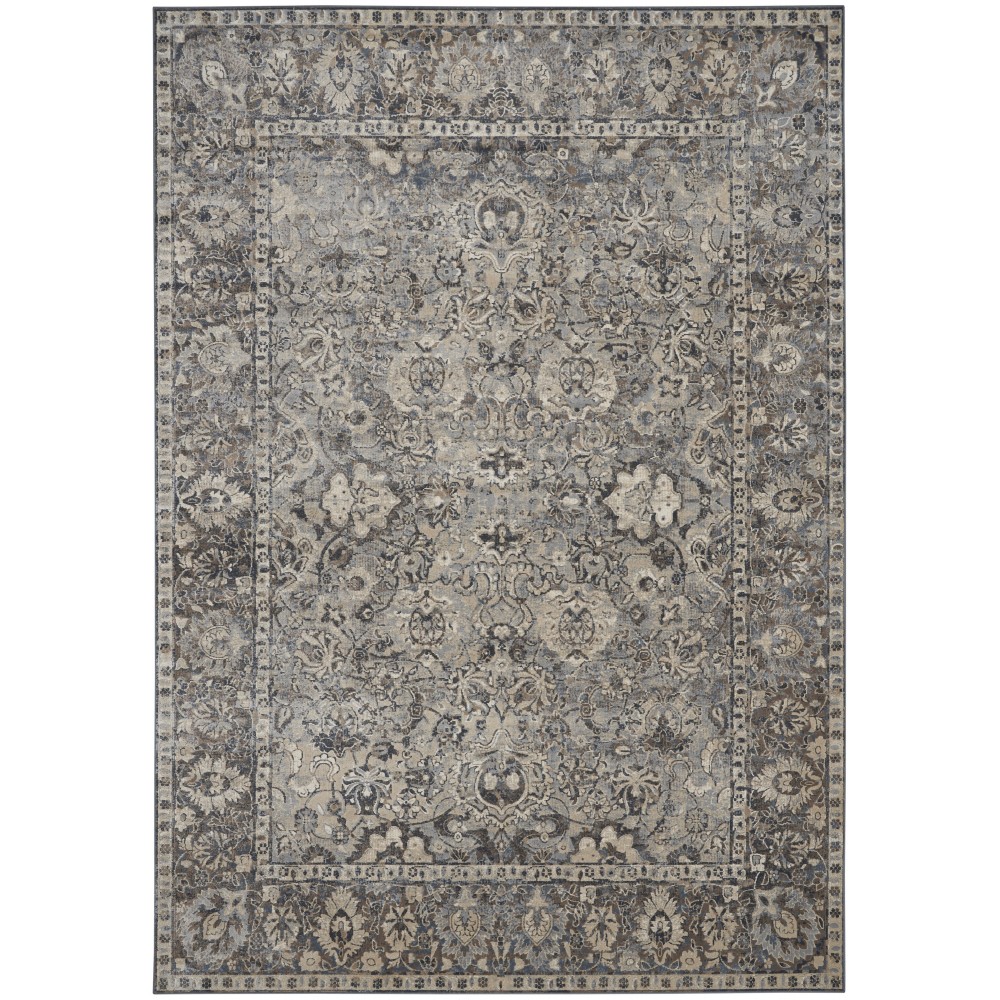 Kathy Ireland Home Malta MAI03 Area Rug, Slate, 7'10" x 10'10"